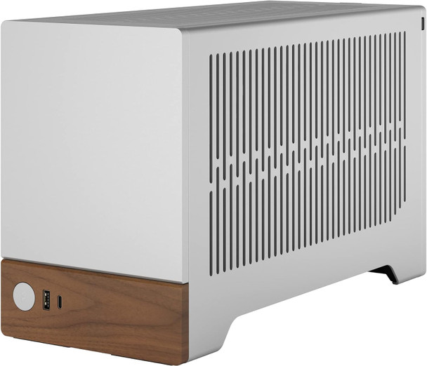Fractal Design Terra Silver SFF PC Case, Mini ITX, Walnut Front, Anodized Aluminium Exterior, 322mm GPU Support, Requires SFX/SFX-L PSU, USB-C physical FRACTAL New FD-C-TER1N-02 MemoX
