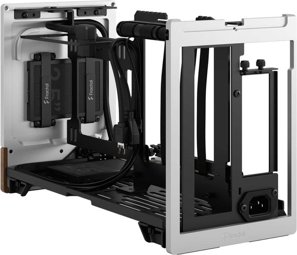 Fractal Design Terra Silver SFF PC Case, Mini ITX, Walnut Front, Anodized Aluminium Exterior, 322mm GPU Support, Requires SFX/SFX-L PSU, USB-C physical FRACTAL New FD-C-TER1N-02 MemoX
