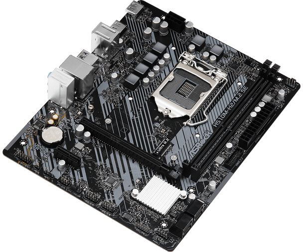 Asrock H510M-H2/M.2 SE, Intel H510, 1200, Micro ATX, 2 DDR4, 2 HDMI, 1x M.2 physical ASROCK New H510M-H2/M.2 SE MemoX