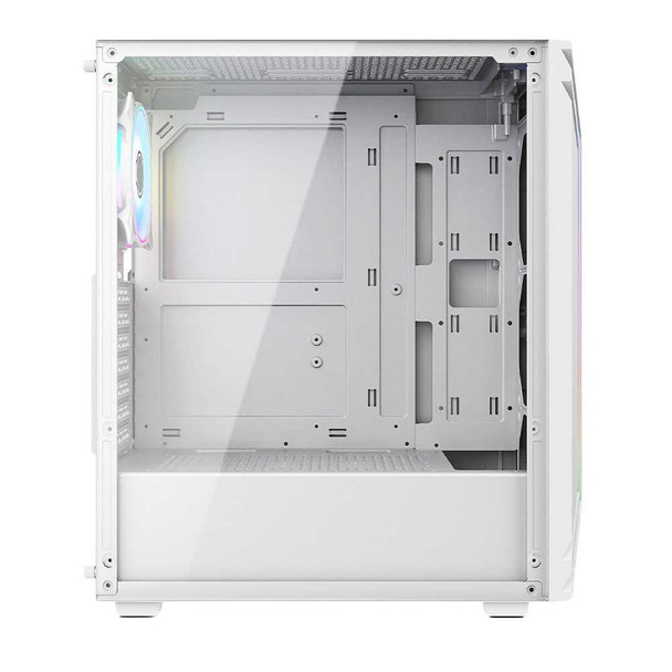 Vida Apollo White ARGB Gaming Case w/ Glass Window, ATX, Rear ARGB Fan, Front LED Strips physical VIDA New APOLLO-WHT MemoX