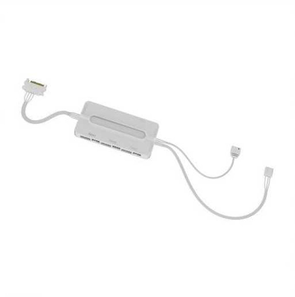 Vida Vetro White ARGB Gaming Case w/ Glass Front & Side, ATX, 3x ARGB Fans, 6-Port Fan Hub physical VIDA New VETRO-WHT MemoX