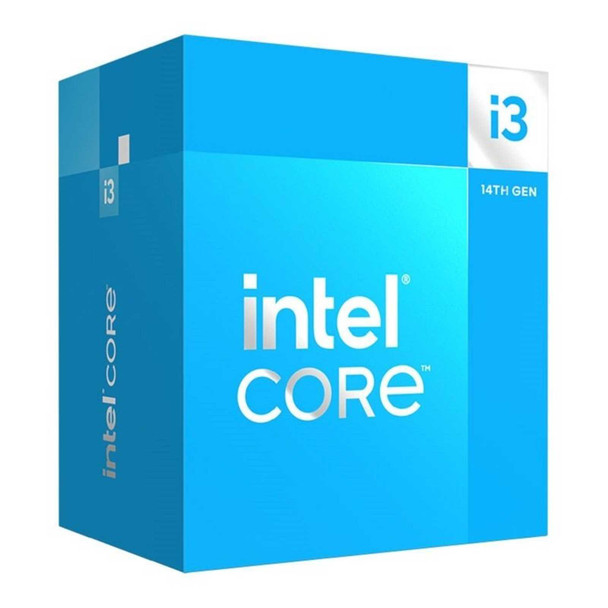 Intel Core i3-14100F CPU, 1700, Up to 4.7 GHz, Quad Core, 60W (110W Turbo), 10nm, 12MB Cache, Raptor Lake Refresh, No Graphics physical INTEL New BX8071514100F MemoX