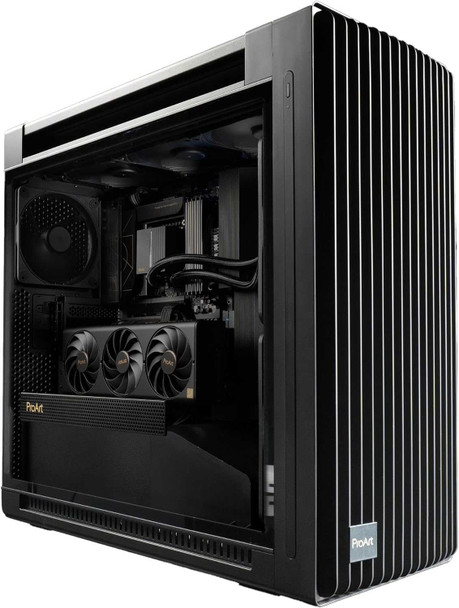 Asus ProArt PA602 Gaming Case w/ Glass Side, E-ATX, Front Grill, 2x 20cm Fans, IR Dust Indicator, USB-C 20Gps, Black physical ASUS New 90DC00J0-B09000 MemoX