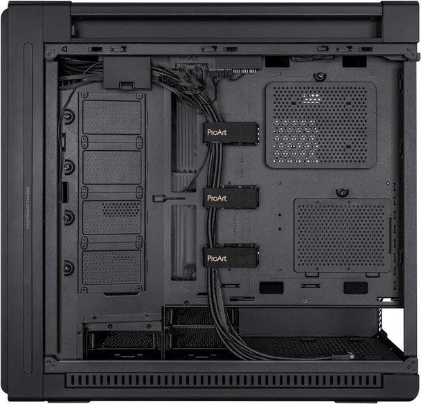 Asus ProArt PA602 Gaming Case w/ Glass Side, E-ATX, Front Grill, 2x 20cm Fans, IR Dust Indicator, USB-C 20Gps, Black physical ASUS New 90DC00J0-B09000 MemoX
