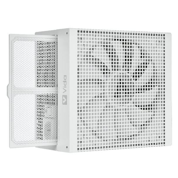 Vida 750W Heracles White ATX Gaming PSU, 80+ Bronze, 140mm Ultra-Quiet FDM Fan, Flat White Cables, Power Lead Not Included physical VIDA New XTY850D-750W-WHT MemoX