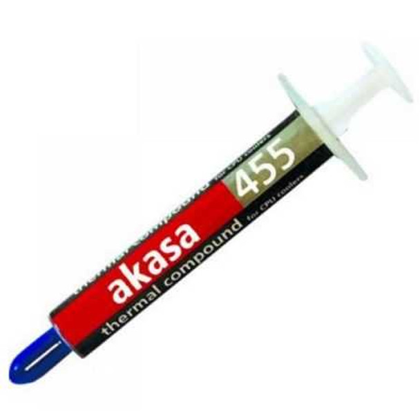 Akasa AK-455 Heat Paste, 0.87ml (1.5g) with Syringe, Hi-performance, OEM - No Spreader or Manual physical AKASA New AK-455-1.5G MemoX