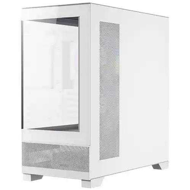 Antec CX500M RGB Gaming Case w/ Glass Side & Front, Micro ATX, 3x RGB Fans, LED Button, 410mm GPU Support, USB-C, White physical ANTEC New 0-761345-10110-3 MemoX