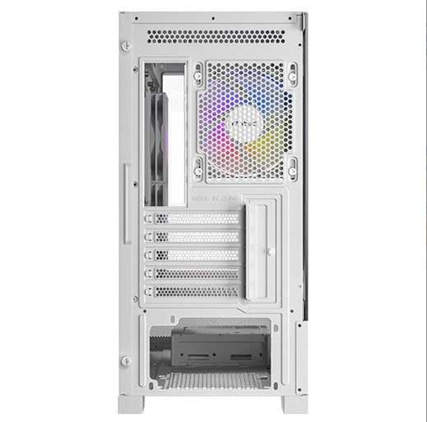 Antec CX500M RGB Gaming Case w/ Glass Side & Front, Micro ATX, 3x RGB Fans, LED Button, 410mm GPU Support, USB-C, White physical ANTEC New 0-761345-10110-3 MemoX