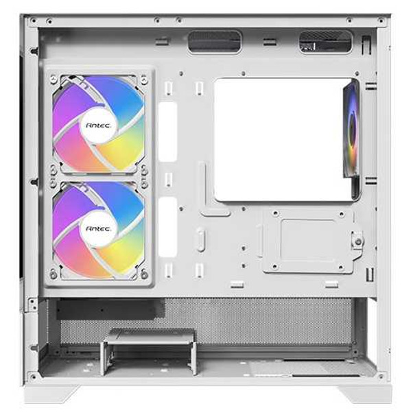 Antec CX500M RGB Gaming Case w/ Glass Side & Front, Micro ATX, 3x RGB Fans, LED Button, 410mm GPU Support, USB-C, White physical ANTEC New 0-761345-10110-3 MemoX
