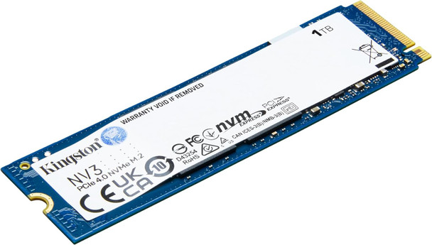 Kingston 1TB NV3 M.2 NVMe Gen4 SSD, M.2 2280, PCIe4, R/W 6000/4000 MB/s