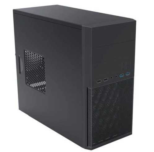 Vida Corporate Black Office Case, Micro ATX, 120mm Fan, Mesh Front physical VIDA New CORPORATE-BLK MemoX