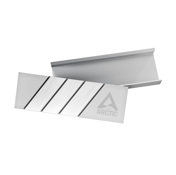 Arctic M2 Pro (Silver) M.2 SSD Heatsink, For Single & Double Sided M.2 2280 Modules, Thermal Pads Included