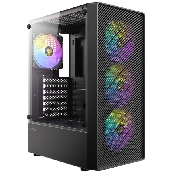 Antec AX26 RGB Elite Mid Tower Gaming Case – Black physical ANTEC New 0-761345-10199-8 MemoX