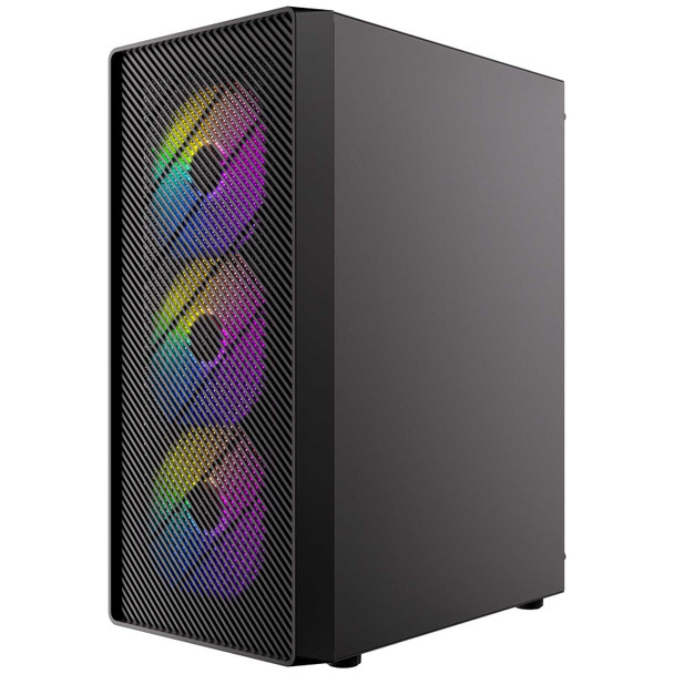 Antec AX26 RGB Elite Mid Tower Gaming Case – Black physical ANTEC New 0-761345-10199-8 MemoX