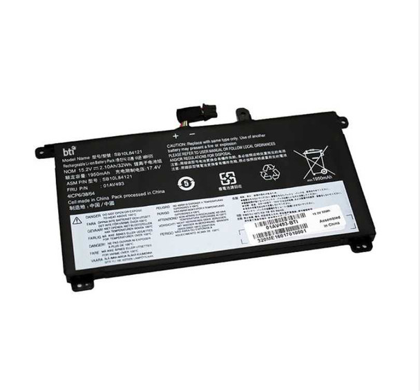 00UR891 compatible 32Wh 4-cell battery for THINKPAD T570 physical New 00UR891-BTI MemoX