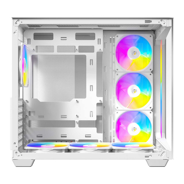ANTEC Constellation C5 White ARGB Case, 270' Full-View Tempered Glass, Dual Chamber, Support Back-Connect Motherboards, 7 x ARGB PWM Fans With Built-In Fan Controller, ATX, Micro-ATX, ITX physical ANTEC New 0-761345-10034-2 MemoX