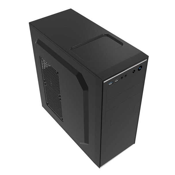 CiT Jet Stream Mid Tower 1 x USB 3.0 / 1 x USB 2.0 Black & Silver Case with 500W PSU physical CIT New JETSTREAM-SILVER MemoX