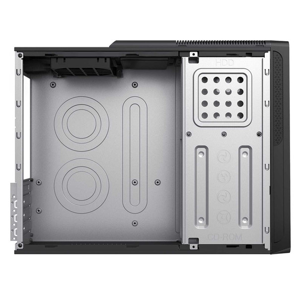 CiT S014C Black Slim Micro ATX/ITX Desktop Case with 300W Power Supply, USB 2.0, USB 3.0 Type-A & Type-C Ports physical CIT New S014C MemoX