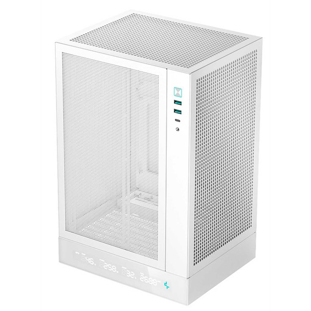 DeepCool CH170 DIGITAL WH Mini-ITX Case – Digital Display, High Airflow & 240mm AIO Support physical DEEPCOOL New R-CH170-WHNPI0D-G-1 MemoX