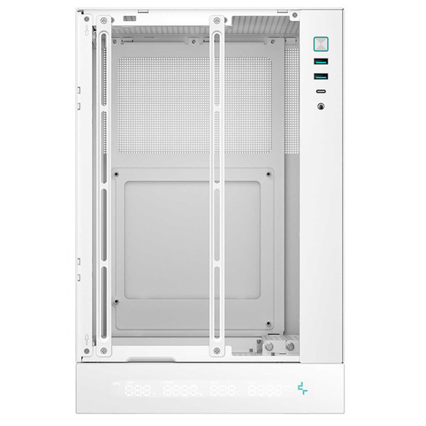 DeepCool CH170 DIGITAL WH Mini-ITX Case – Digital Display, High Airflow & 240mm AIO Support physical DEEPCOOL New R-CH170-WHNPI0D-G-1 MemoX