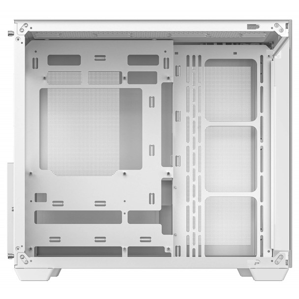 DeepCool CG530 WH Dual-Chamber ATX PC Case – White, Panoramic Tempered Glass