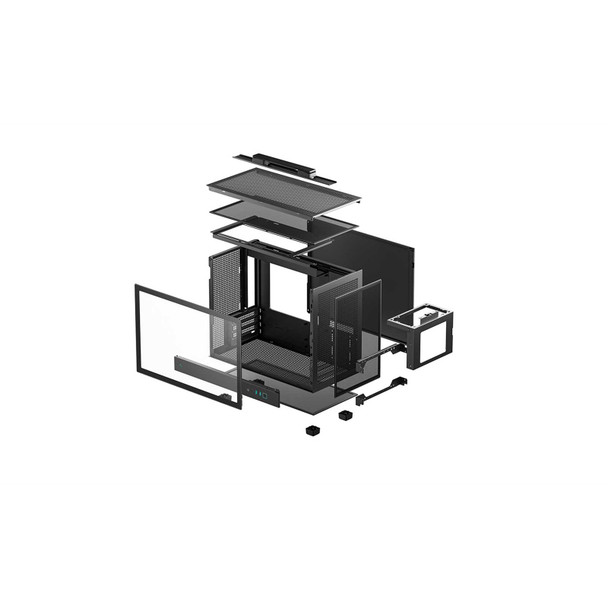 DeepCool CH160 PLUS Mini-ITX Mini Tower PC Case physical DEEPCOOL New R-CH160-BKNGM0-G MemoX