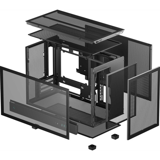 DeepCool CH260 Micro-ATX PC Case – High Airflow, USB-C & 360mm Radiator Support physical DEEPCOOL New R-CH260-BKNGM0-G-1 MemoX
