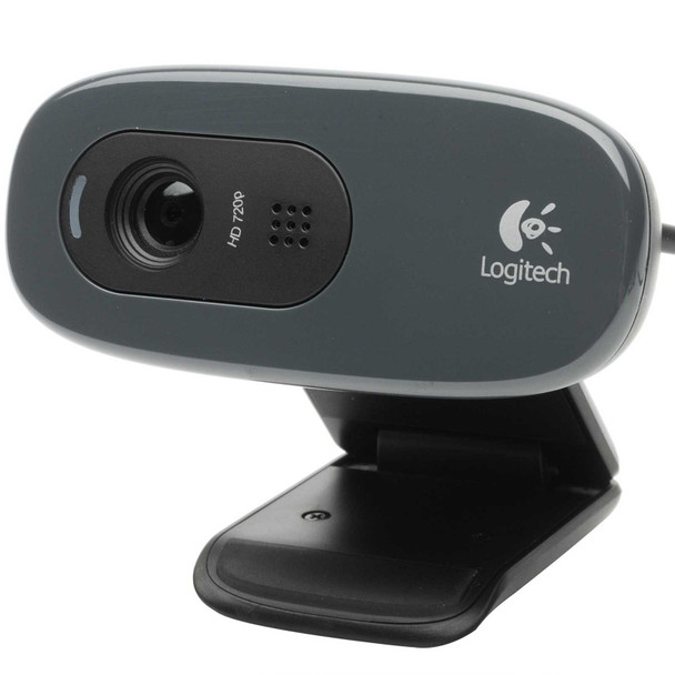 Logitech C270 HD Webcam, HD 720p/30fps, Widescreen HD Video Calling, HD Light Correction, Noise-Reducing Mic, For Skype, FaceTime, Hangouts, WebEx, PC/Mac/Laptop/Macbook/Tablet, Black physical LOGITECH New 960-001063 MemoX
