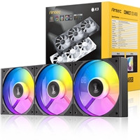 Antec Connect 120 ARGB 3-Pack 120mm PWM Fans with Daisy Chain Design and Vibration-Absorbing Pads