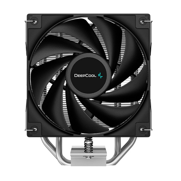 DeepCool AG400 Fan CPU Cooler, Universal Socket, High Efficiency 120mm PWM Cooling Black Fan, 2000RPM, 4 Heat Pipes, 220W Heat Dissipation Power, Unique Matrix Fin Design, Intel LGA 1700 Bracket Included