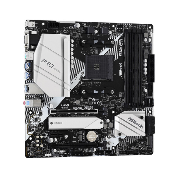 ASRock B550M Pro4 AM4 Micro-ATX Motherboard – DDR4, Dual M.2 & PCIe 4.0