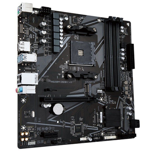 Gigabyte A520M DS3H V2 AM4 Micro-ATX Motherboard – DDR4, M.2 & HDMI