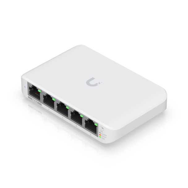 Ubiquiti UniFi Flex Mini 3-Pack 5-Port Gigabit Managed Switch – PoE/USB-C Powered