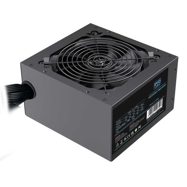 EVO LABS BR750-12BL 750W PSU,120mm Black Silent Fan with Improved Ventilation, Non Modular, High-Efficiency, PFC Certified, CE Compliant, Retail Packaged physical EVO LABS New BR750-12BL MemoX