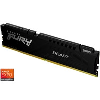 Kingston FURY Beast KF556C36BBE-16 16GB (1x 16GB) DIMM System Memory, 5600MHz, DDR5, CL36, Black, Intel XMP, AMD EXPO