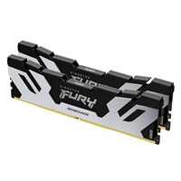 Kingston FURY Renegade KF564C32RSK2-32 32GB (2x 16GB) DIMM System Memory, 6400MHz, DDR5, CL32, Silver, Intel XMP