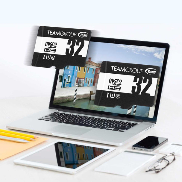 Team 32GB Micro SDHC Class 10 UHS-I Flash Card with Adapter physical TEAM New TUSDH32GCL10U03 MemoX