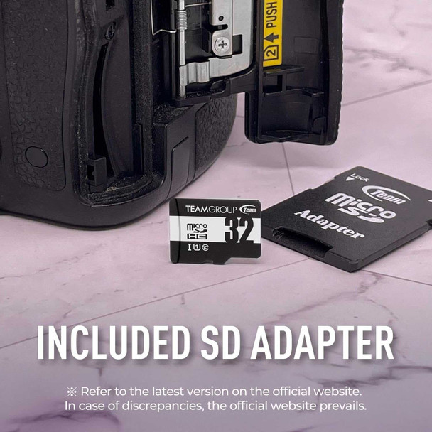 Team 32GB Micro SDHC Class 10 UHS-I Flash Card with Adapter physical TEAM New TUSDH32GCL10U03 MemoX