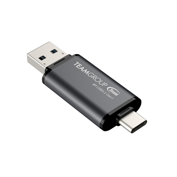 Team 2 in 1 Dual OTG 128GB Flash Drive, X1 USB 3.2 Gen1, Type C & A, Plug and Play
