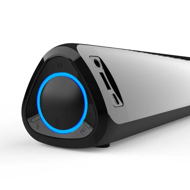 Prevo MS03 Wireless Bluetooth Speaker with Bluetooth, USB & SD, Space-Saving Wireless Speaker for TV, Home Entertainment System, PC, Mobile Device & Gaming Consoles physical PREVO New MSO3 MemoX