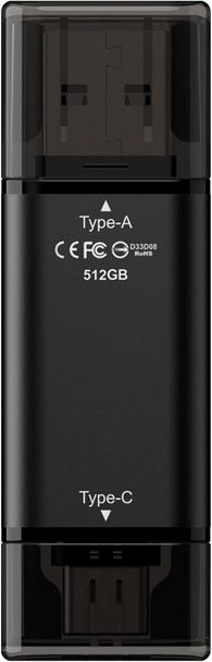 TEAMGROUP X1 MAX 512GB USB 3.2 Gen 2 Flash Drive 1000MB/s USB-C/A