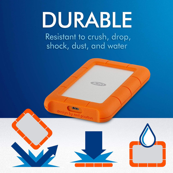 1TB LACIE RUGGED USB-C