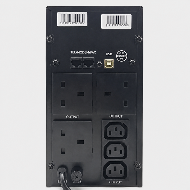 VIDA Armour 1200VA Uninterruptible Power Supply (UPS) Line-Interactive 1.2 kVA 720 W 6 AC Outlet(s)