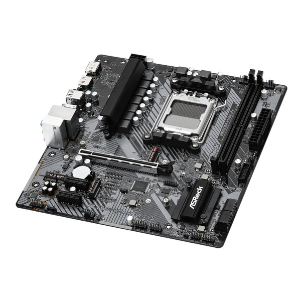 ASRock B650M-H/M.2+ AMD AM5 Socket Motherboard, Micro-ATX, 2x DDR5 Slots, 2x M.2 Socket, GbE LAN, 1x DsiplayPort / 1x HDMI Port