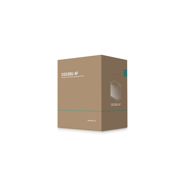DeepCool CG530U 4F Case,Black, Mid- Tower, 2x USB 3.0, Tempered Glass Side Window Panel, ITX/Micro ATX/ATX