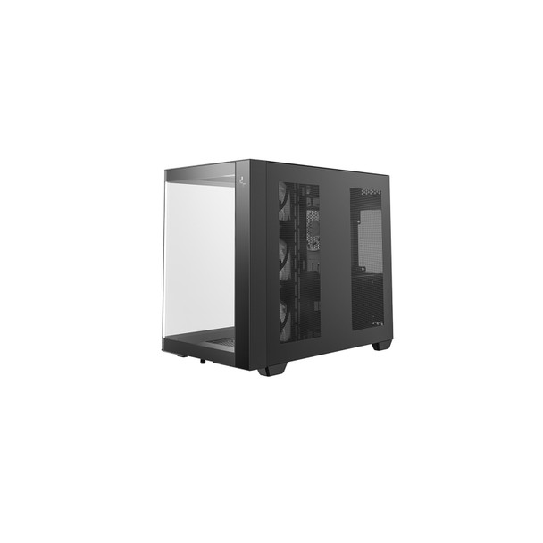 DeepCool CG530U 4F Case,Black, Mid- Tower, 2x USB 3.0, Tempered Glass Side Window Panel, ITX/Micro ATX/ATX