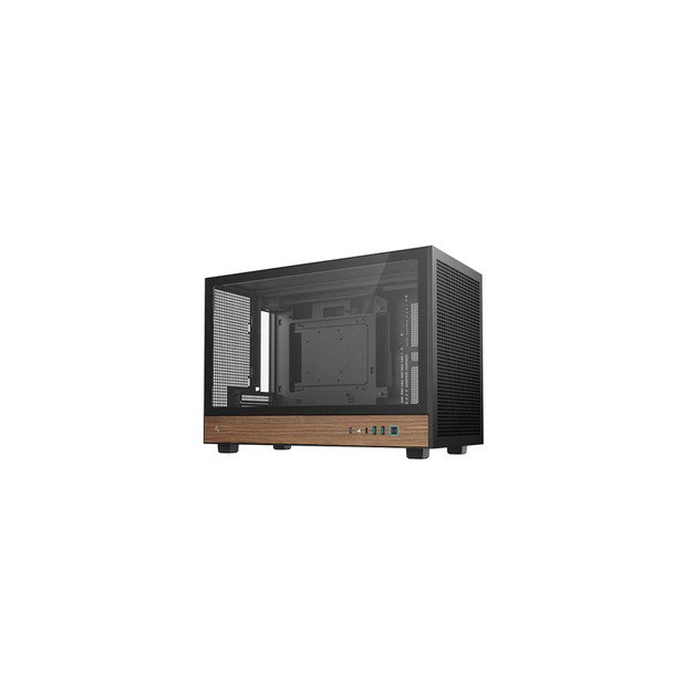 DeepCool CH260 Micro-ATX Mini Tower PC Gaming Case, Wood, Tempered Glass Side Panel USB Type-C High Airflow Supports ATX PSU & RTX GPUs Black physical DEEPCOOL New R-CH260-BKNWM0-G-1 MemoX