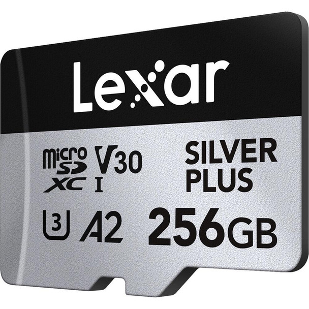 Lexar SILVER PLUS 256GB microSDXC Card – 205MB/s, U3, V30, A2