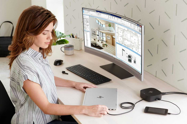 HP USB-C Dock G5 Docking Station – 100W Charging, HDMI, DisplayPort & Ethernet physical HP New 5TW10AA#ABB MemoX