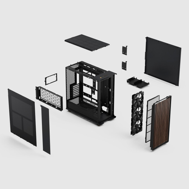 Fractal Design North XL Charcoal Black Mesh PC Case – E-ATX, USB-C & 420mm Radiator Support
